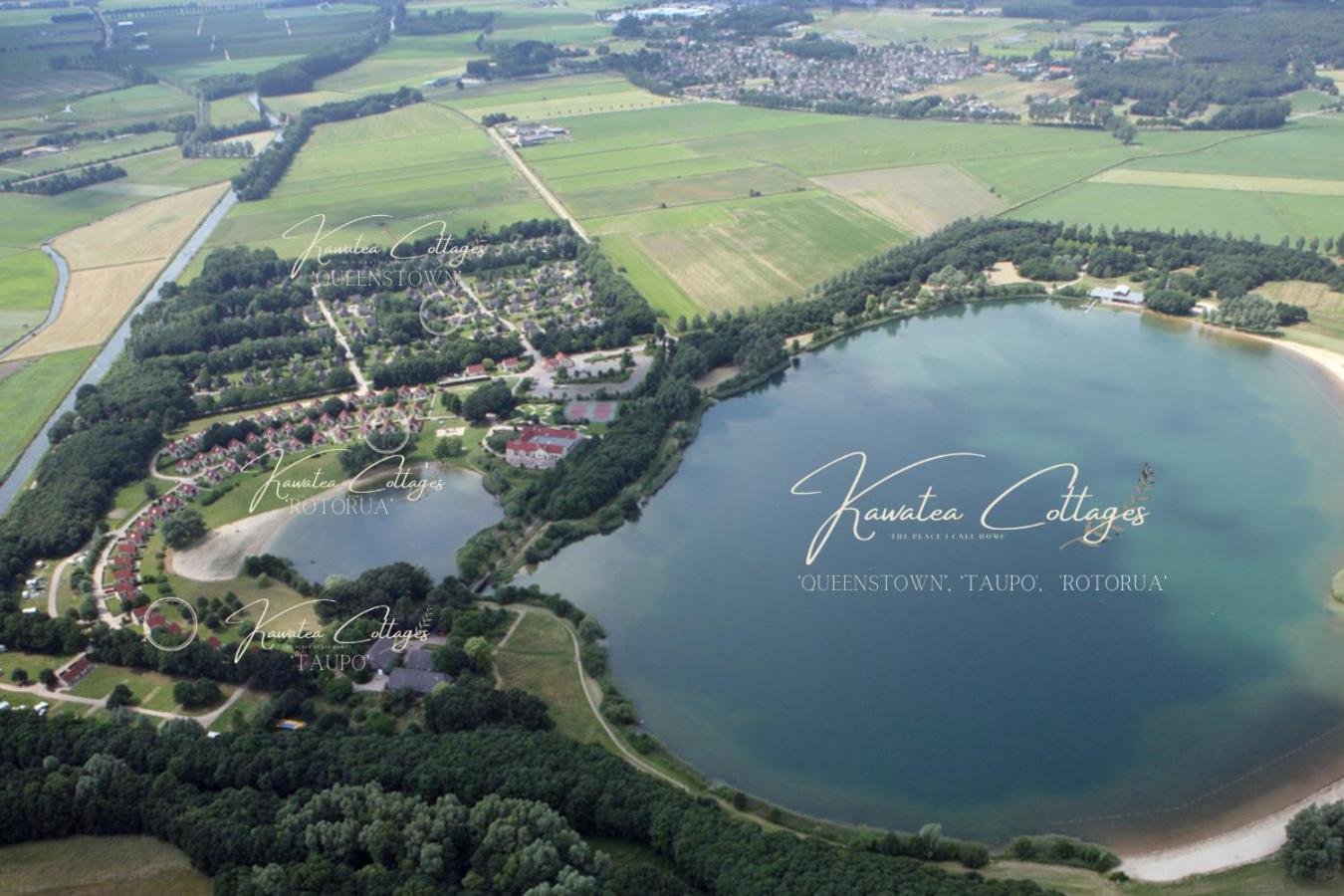 Lakeview 'Rotorua' 4-6 Pers By Kawatea Cottages Ewijk Buitenkant foto